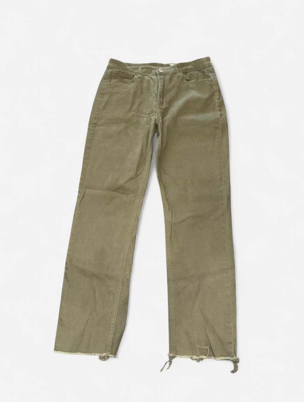 Wish List Jeans Green  Raw Hem Pants Women’s Size Medium
